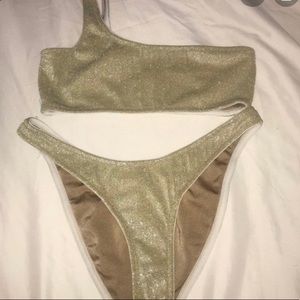 Melrose Triangl bikini set (gold)